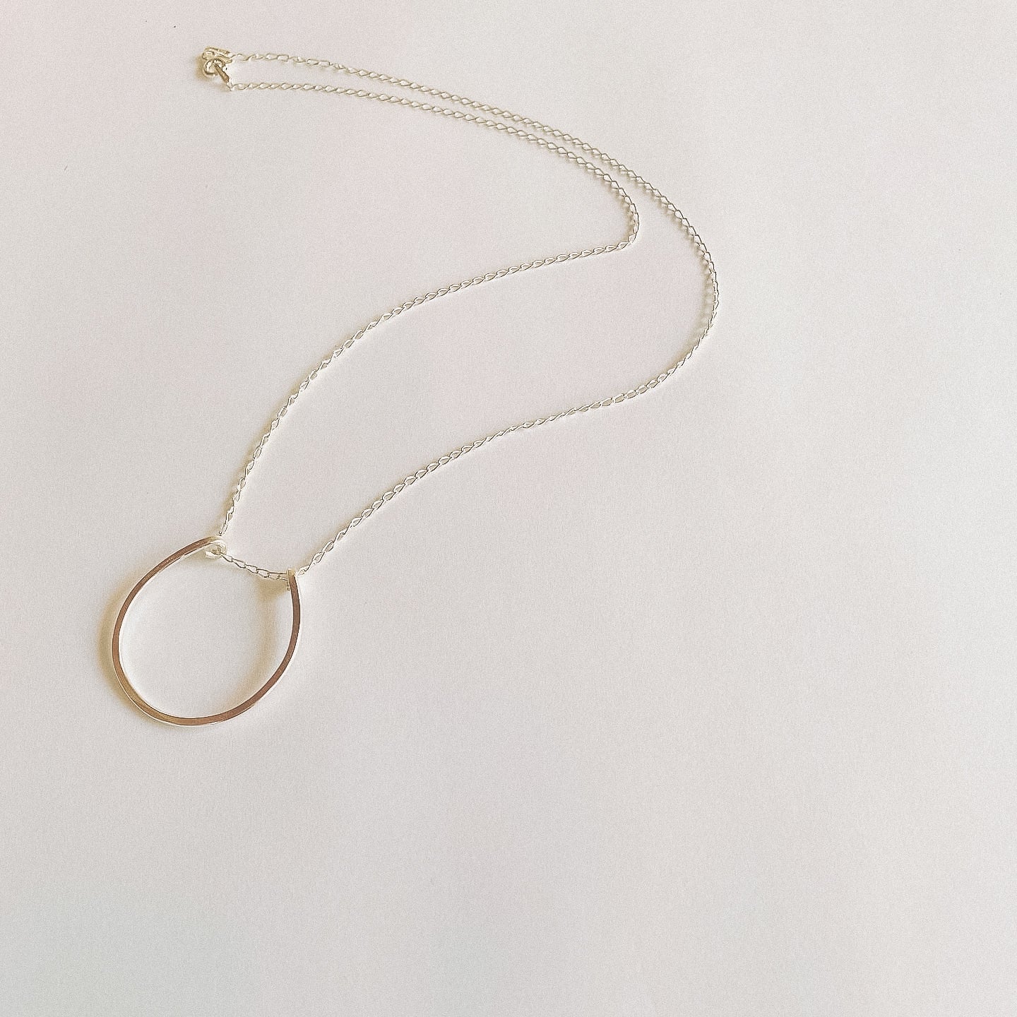 Ananta Geo Pendant With Silver Chain