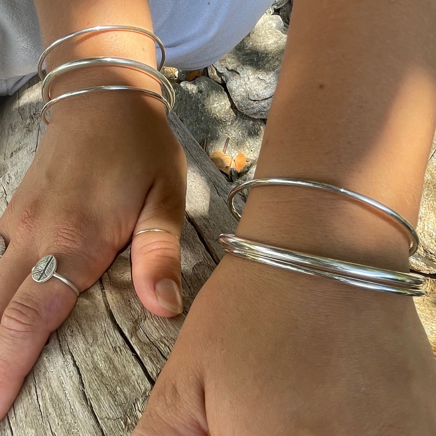 Fine Silver Bangle