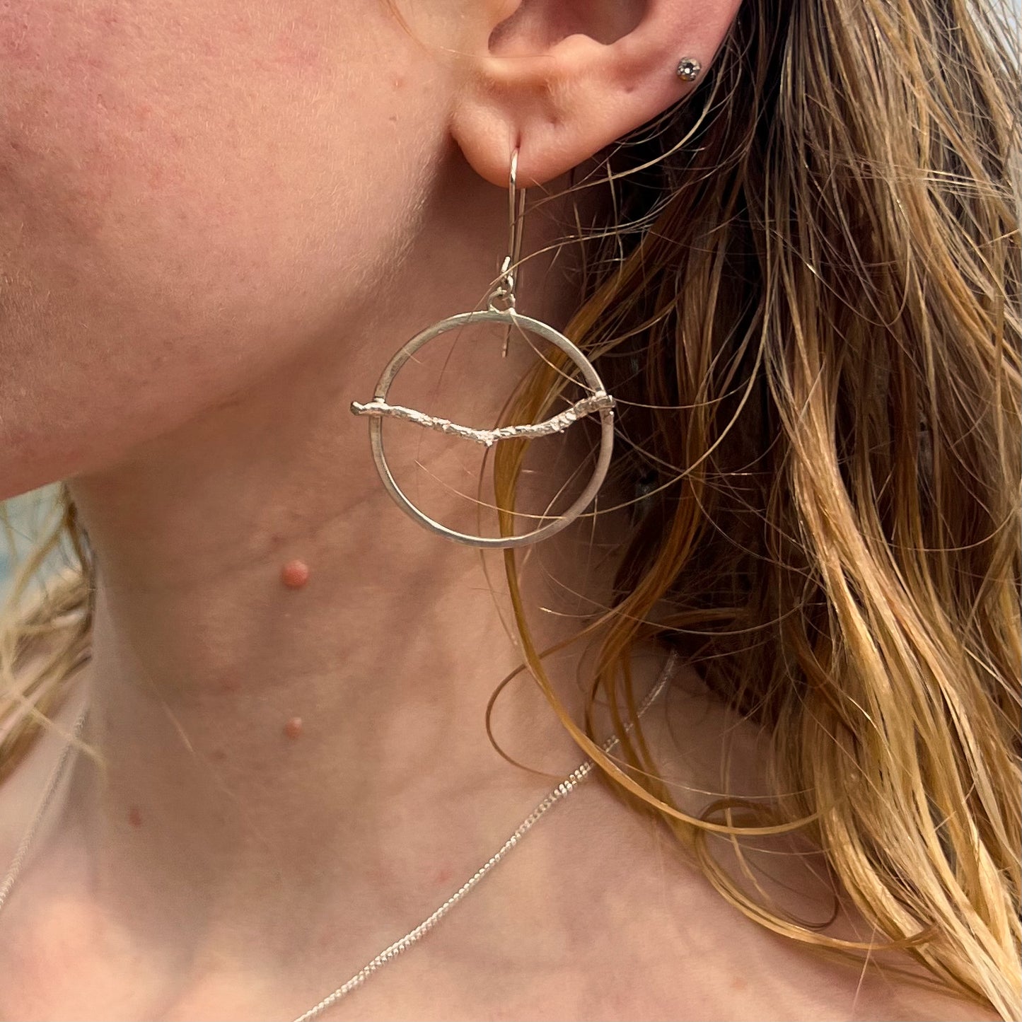 Twig Hoop Earrings
