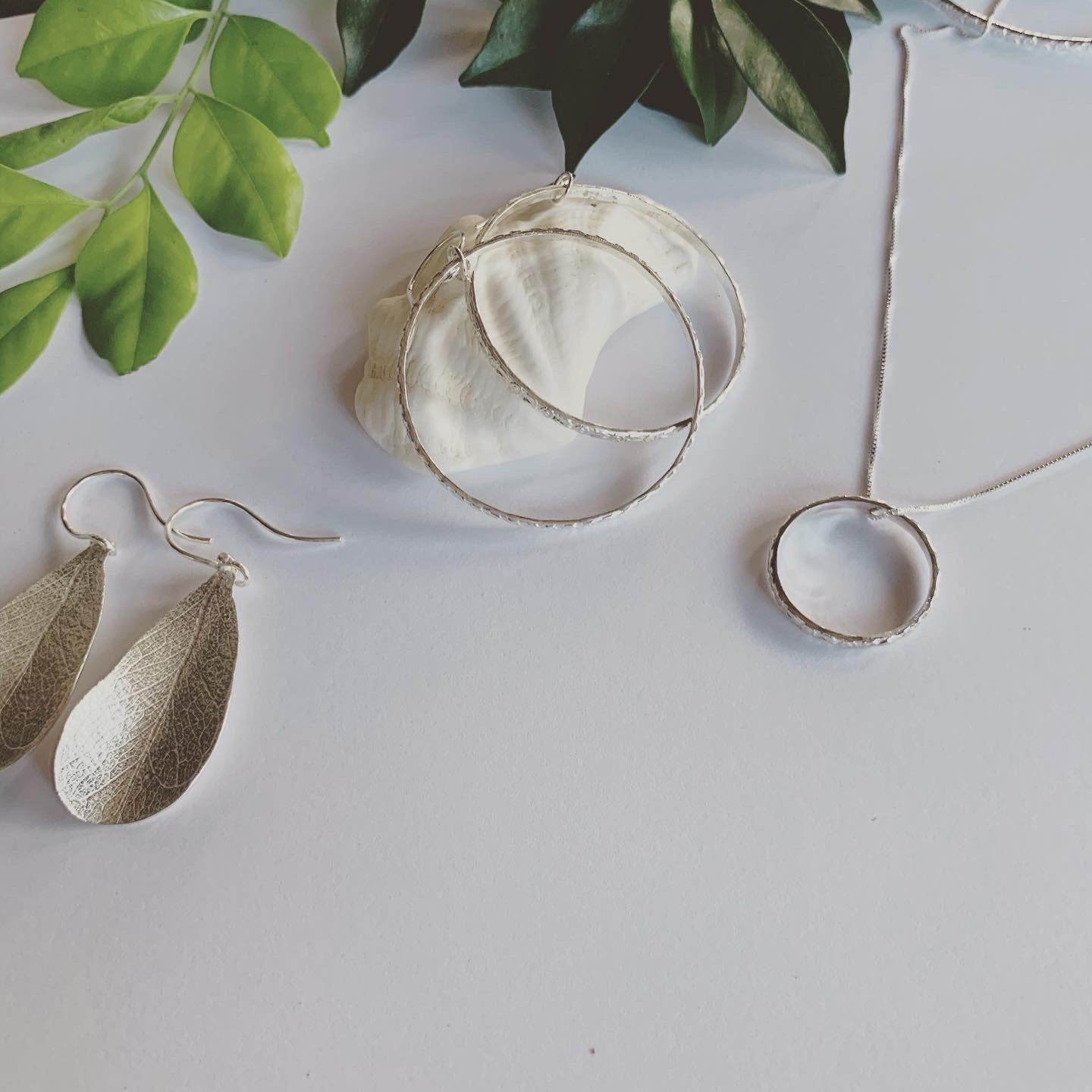 Textured silver ring pendant on Italian box chain. This beauty is complete and serene. Symbolising life's cycles and all that has no beginning and no end. A beautiful symbol of the sacred geometry of life.