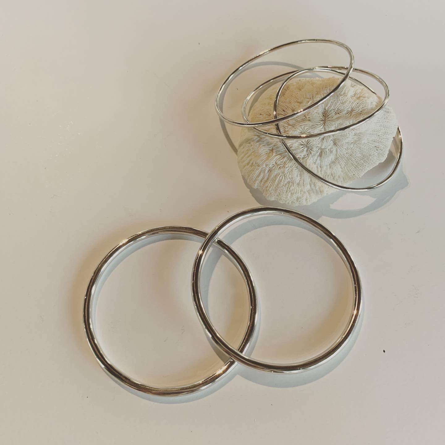 Thin Silver Bangle