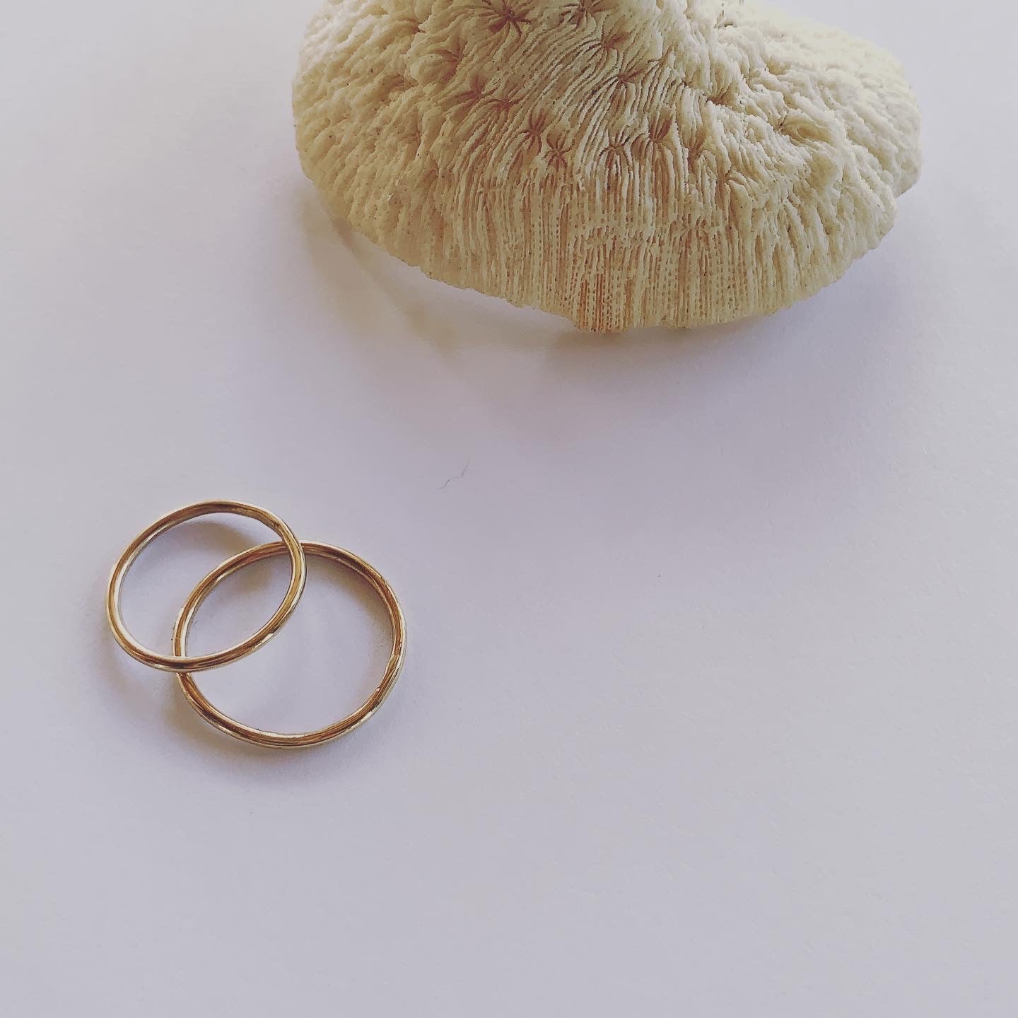 Smooth and serene, complete and forever gold stacker rings Fine and medium 9 carat gold stacker rings. It's the simple divine pleasures.