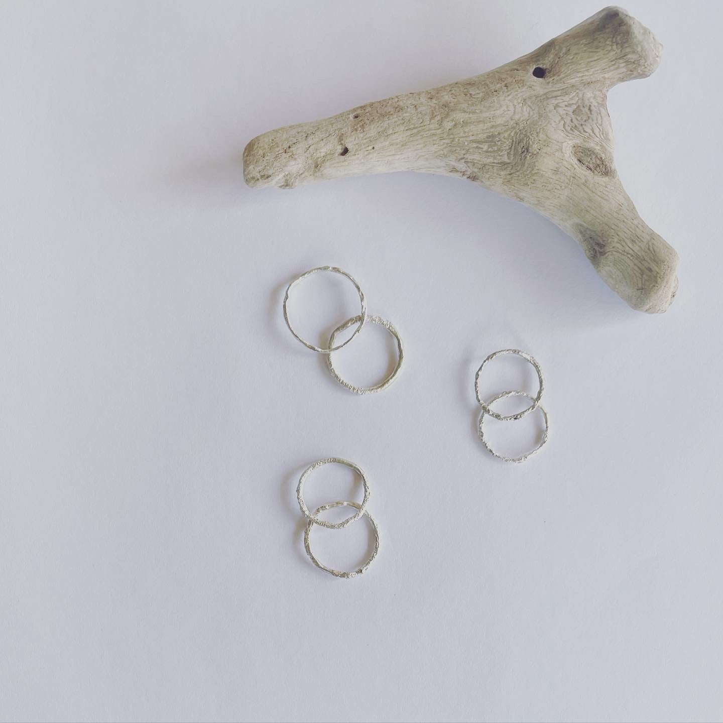 Silver Twig Ring