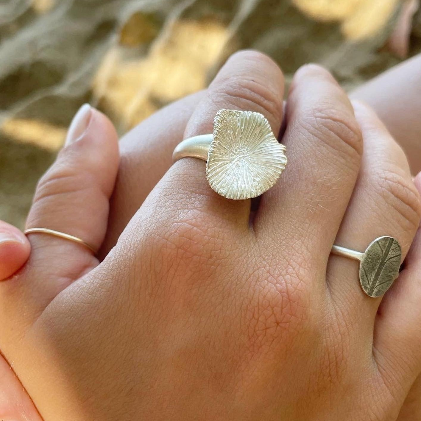 Sea Goddess Coral Ring