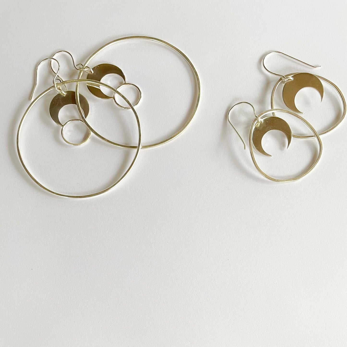 Silver Chandra Hoop Earrings