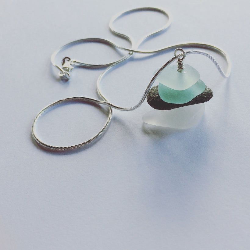 Sea Glass and Silver