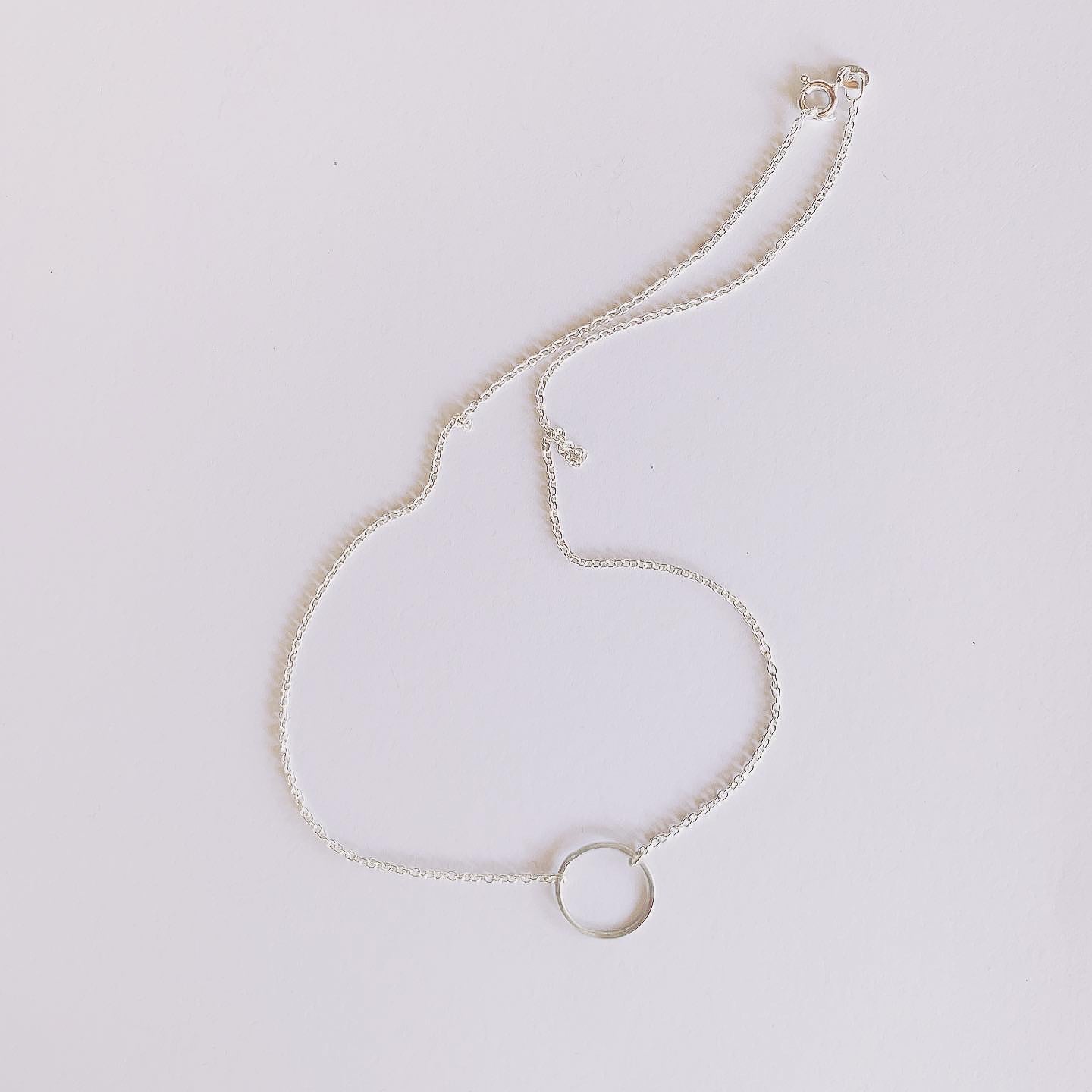 Ananta Ring Pendant on a Sterling Silver Chain