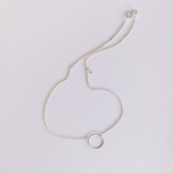 Ananta Ring Pendant on a Sterling Silver Chain