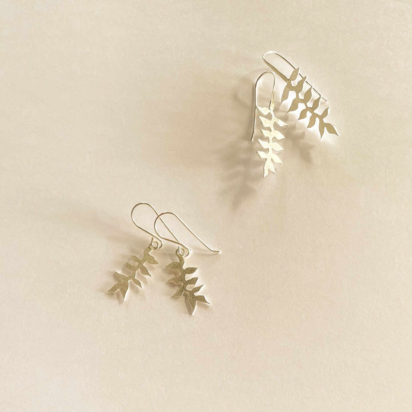 Heliconia dangle earrings