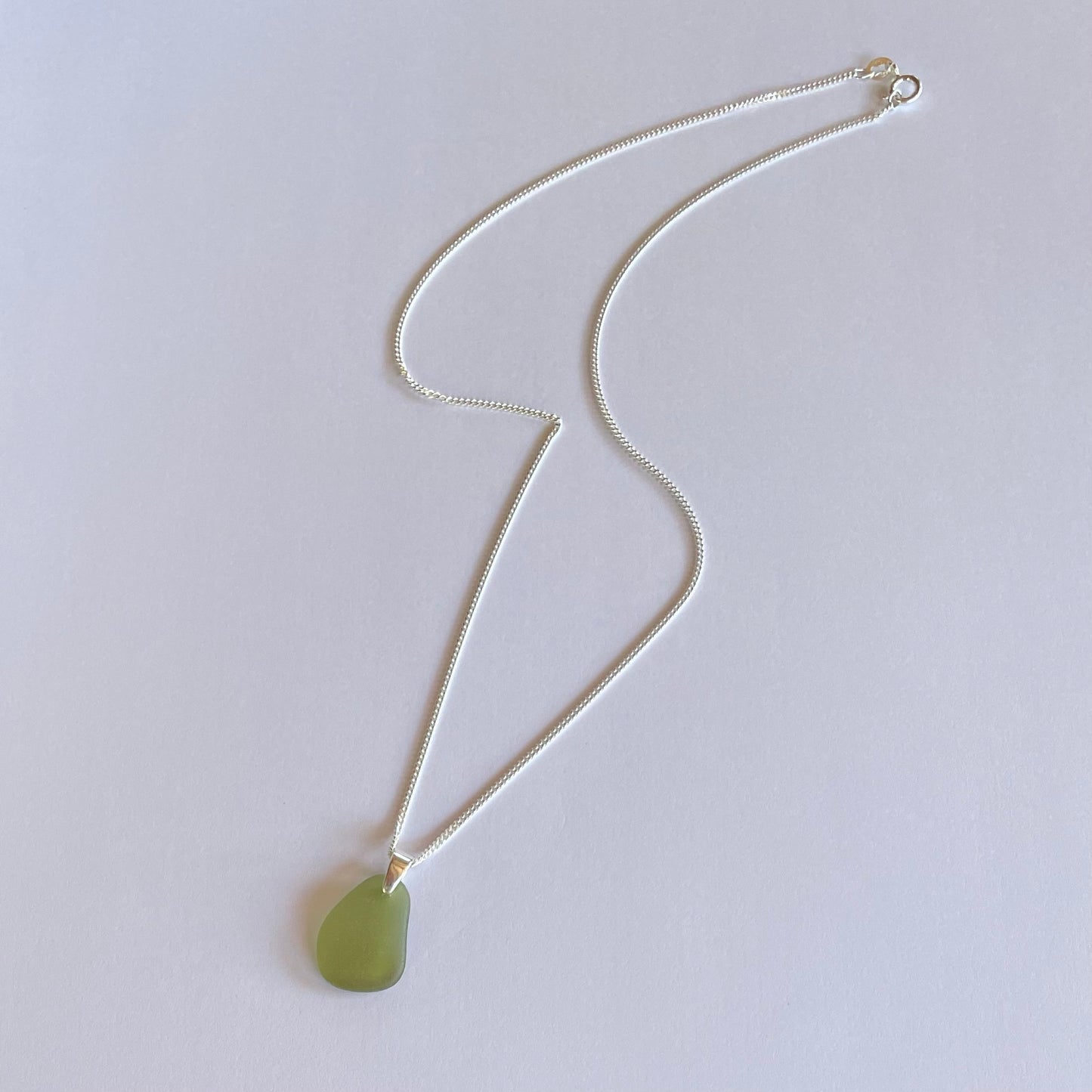 Green Sea Glass Necklace