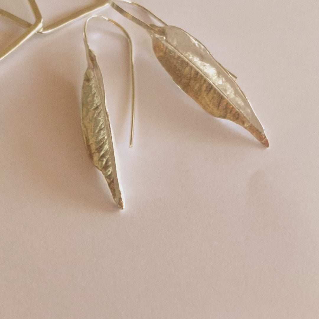 leaf earrings