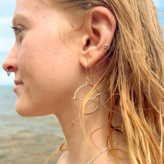 Twig Hoop Earrings