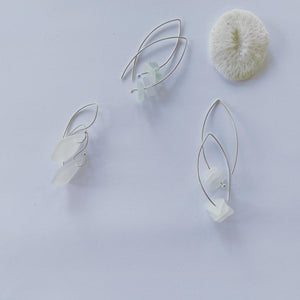 Serenity Stack Clear Hues Sea Glass earrings