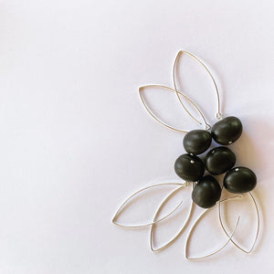 Oduda Goddess Earrings on wish bone ear hooks