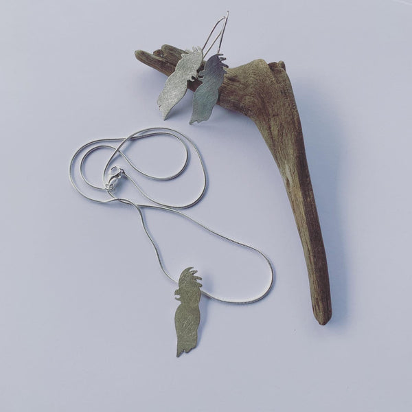 Black Cockatoo Earrings